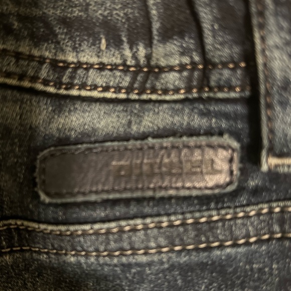 DIESEL MENS COTTON NARROT BLUE DENIM SWEAT PANTS SIZE 36 - Picture 10 of 12